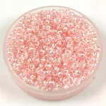 Preciosa cseh kásagyöngy - Light Peach Lined Crystal - 10/0