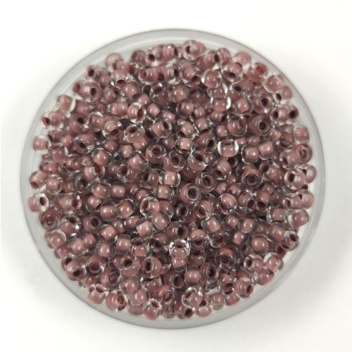 Preciosa Czech Glass Seed Bead - Dark Brown Terra Lined Crystal - 10/0