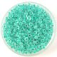 Preciosa Czech Glass Seed Bead - Turquoise Green Lined Matt Crystal - 10/0