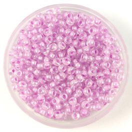 Preciosa cseh kásagyöngy - Pink Lined Crystal - 10/0