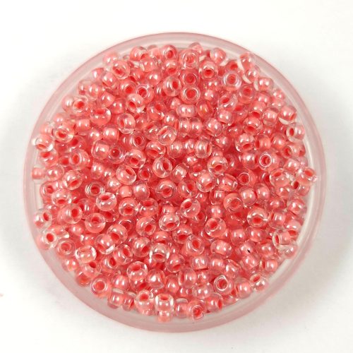 Preciosa Czech Glass Seed Bead - Orange Lined Crystal - 10/0