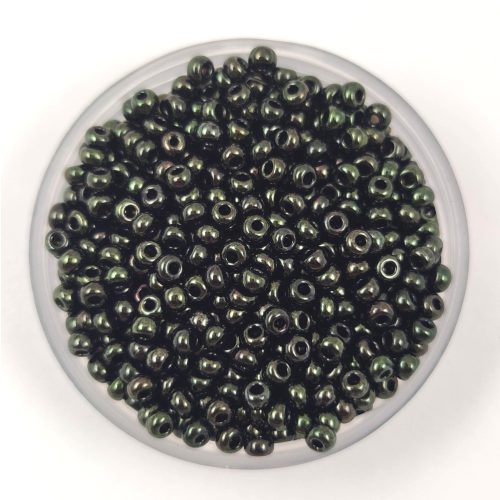 Preciosa Czech Glass Seed Bead - Metallic Dark Green - 10/0
