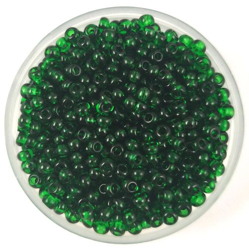 Preciosa Czech Glass Seed Bead - Trans Light Emerald Green - 10/0