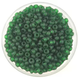   Preciosa cseh kásagyöngy - Trans Matt Light Emerald Green - 10/0