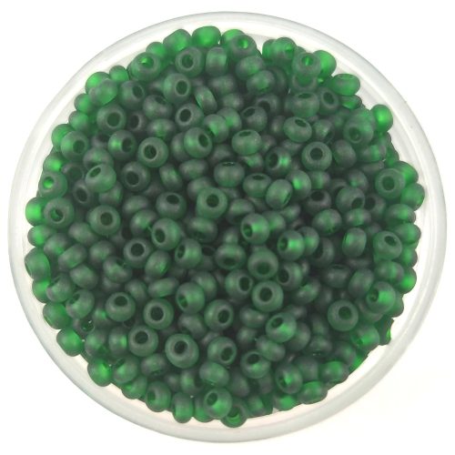 Preciosa Czech Glass Seed Bead - Trans Matt Light Emerald Green - 10/0