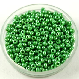   Preciosa kásagyöngy - 58250 - Opaque Green Luster - méret: 10/0 - 100g - AKCIOS