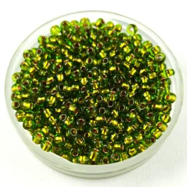   Preciosa kásagyöngy - 59430 - Silver Lined Olive - méret: 10/0 - 100g - AKCIOS