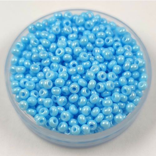 Preciosa seed bead- 63134 - Turquoise Blue Luster -  10/0 - 100g - WHOLESALE