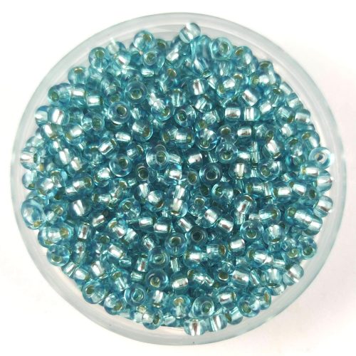 Preciosa Czech Glass Seed Bead - Silver Lined Teal - 10/0