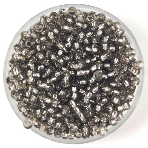 Preciosa Czech Glass Seed Bead - Silver Lined Black Diamond - 10/0