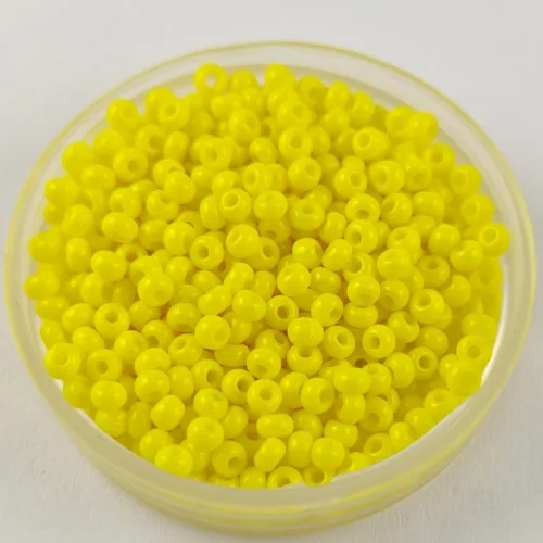 Preciosa kásagyöngy - 83110 - Opaque Yellow - méret: 10/0 - 100g - AKCIOS