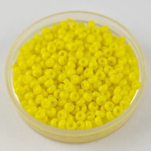 Preciosa kásagyöngy - 83130 - Opaque Yellow - méret: 10/0 - 100g - AKCIOS