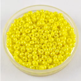   Preciosa kásagyöngy - 88110 - Opaque Yellow Luster - méret: 10/0 - 100g - AKCIOS