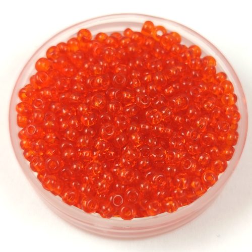 Preciosa seed bead- 90000 - Transparent Tangerine -  10/0 - 100g - WHOLESALE