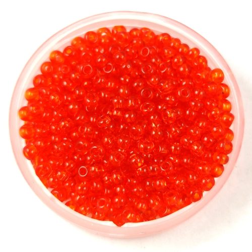 Preciosa Czech Glass Seed Bead - Transparent Orange - 10/0