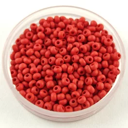   Preciosa kásagyöngy - 93190M - Opaque Matt Chilli Red - méret: 10/0 - 100g - AKCIOS