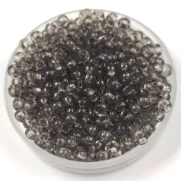   Preciosa seed bead- 01141 - Crystal Dyed Grey -  9/0 - 100g - WHOLESALE