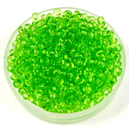 Preciosa Czech Glass Seed Bead - Transparent Solgel Light Green - 9/0