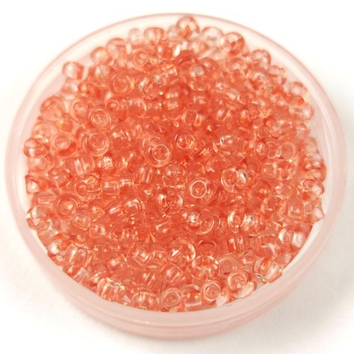 Preciosa seed bead- 01285 - Transparent Dark Peach -  9/0 - 100g - WHOLESALE