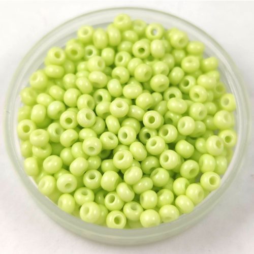 Preciosa seed bead- 03153 - Chalk Light Green -  9/0 - 100g - WHOLESALE