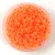 Preciosa Czech Glass Seed Bead - Neon Orange Lined Matt Crystal - 9/0
