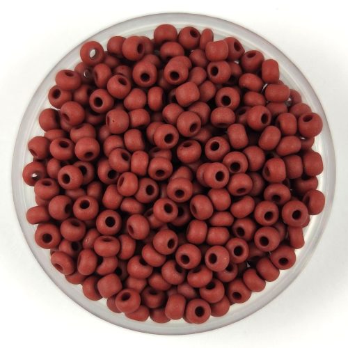 Preciosa Czech Glass Seed Bead - Matt Dark Brown - 9/0