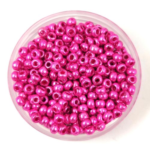 Preciosa cseh kásagyöngy - Metallic Pink - 9/0