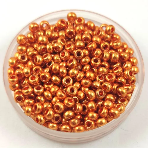 Preciosa seed bead- 18389 - Gold Orange -  9/0 - 100g - WHOLESALE