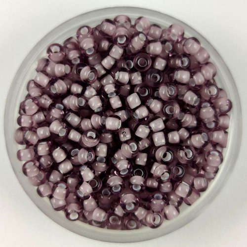 Preciosa Czech Glass Seed Bead - White Lined Light Amethyst - 9/0