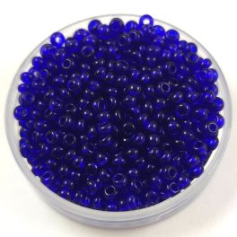   Preciosa Czech Glass Seed Bead - Transparent Dark Sapphire - 9/0