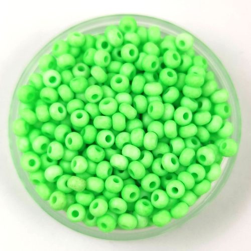 Preciosa Czech Glass Seed Bead - Neon Green Matt - 9/0