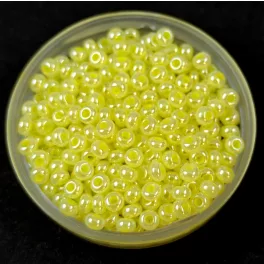   Preciosa kásagyöngy - 37185 - Lemon Lined Crystal - méret: 9/0 - 100g - AKCIOS