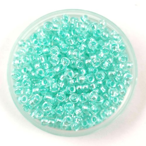 Preciosa Czech Glass Seed Bead - Crystal Pearl Pastel Turquoise - 9/0