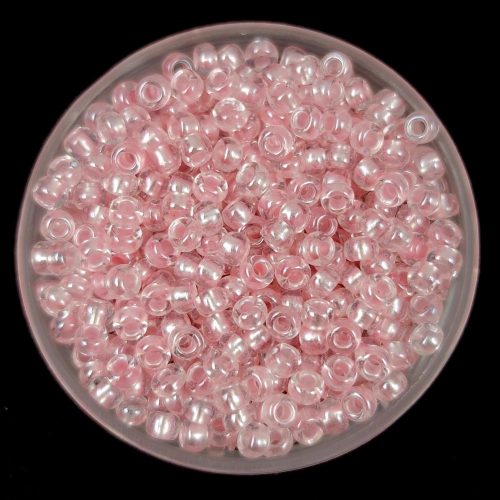 Preciosa Czech Glass Seed Bead - Crystal Pearl Pastel Pink - 9/0
