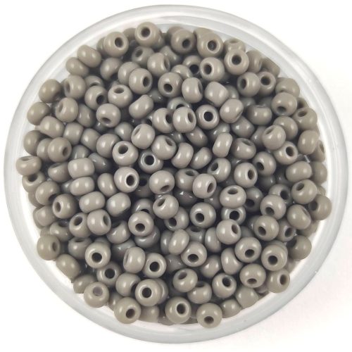 Preciosa Czech Glass Seed Bead - Opaque Gray - 9/0