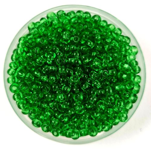 Preciosa Czech Glass Seed Bead - Transparent Green - 9/0