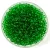 Preciosa Czech Glass Seed Bead - Transparent Green - 9/0