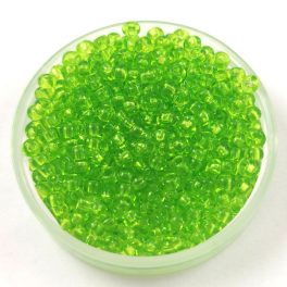   Preciosa Czech Glass Seed Bead - Transparent Light Green - 9/0