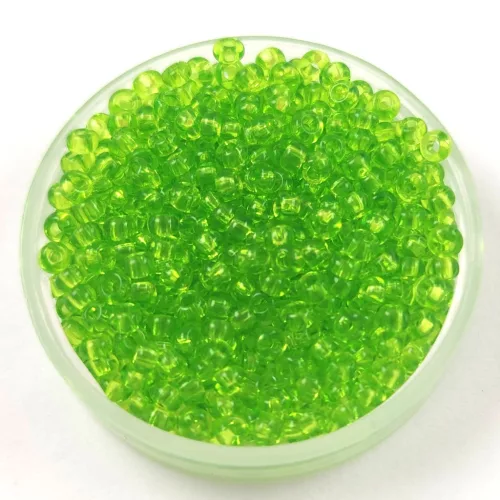 Preciosa Czech Glass Seed Bead - Transparent Light Green - 9/0