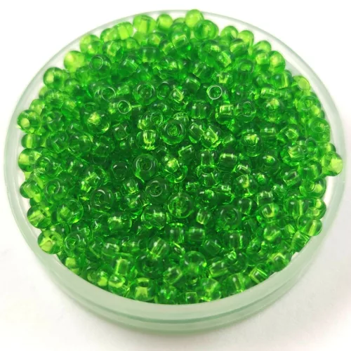 Preciosa seed bead- 50430 - Transparent Green -  9/0 - 100g - WHOLESALE