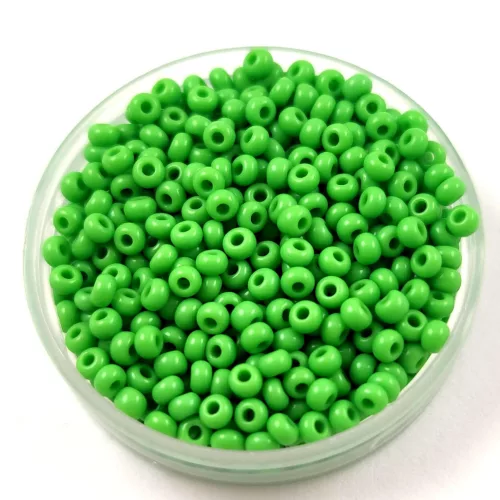 Preciosa Czech Glass Seed Bead - Opaque Light Green - 9/0