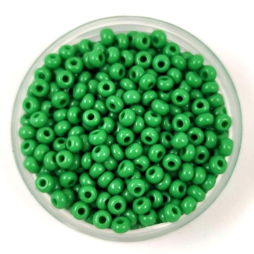 Preciosa Czech Glass Seed Bead - Opaque Green - 9/0