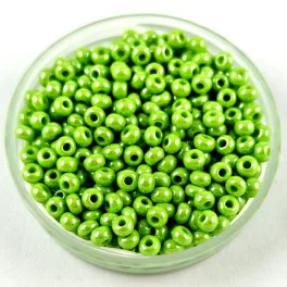   Preciosa kásagyöngy - 58310 - Opaque Light Green Luster - méret: 9/0 - 100g - AKCIOS