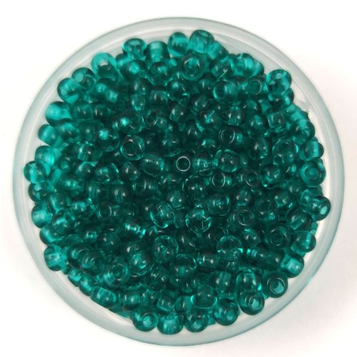 Preciosa cseh kásagyöngy - Transparent Turquoise Green - 9/0