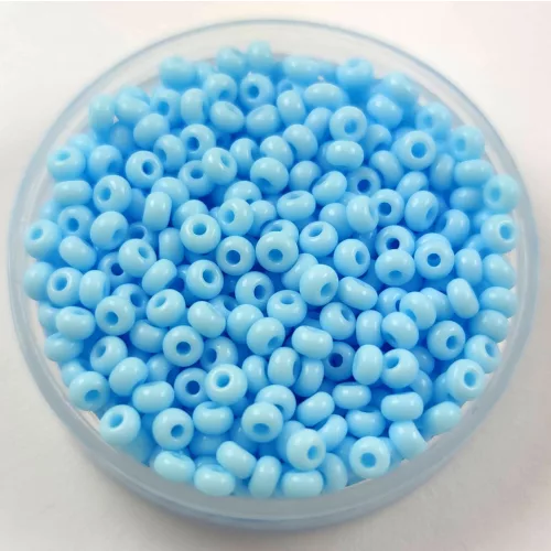 Preciosa seed bead - 63000 - Light Turquoise Blue -  9/0 - 100g - WHOLESALE