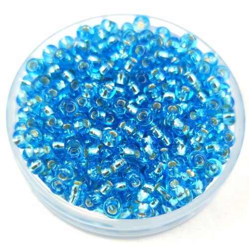 Preciosa seed bead- 67010 - Silver Lined Light Aqua -  9/0 - 100g - WHOLESALE