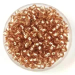 Preciosa Czech Glass Seed Bead - Silver Lined Brown - 9/0