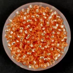 Preciosa Czech Glass Seed Bead - Silver Lined Brown - 9/0