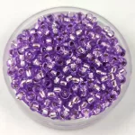 Preciosa kásagyöngy - 78123 - Silver Lined Violet - méret: 9/0 - 100g - AKCIOS