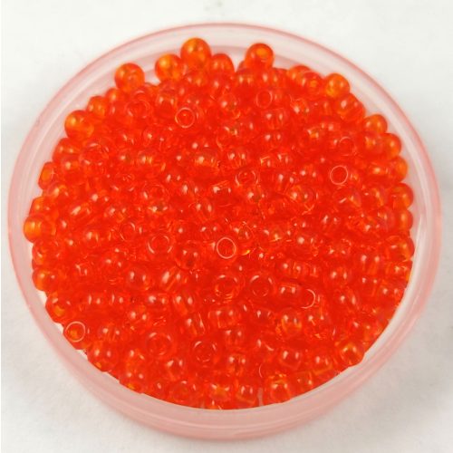 Preciosa cseh kásagyöngy - Transparent Orange - 9/0